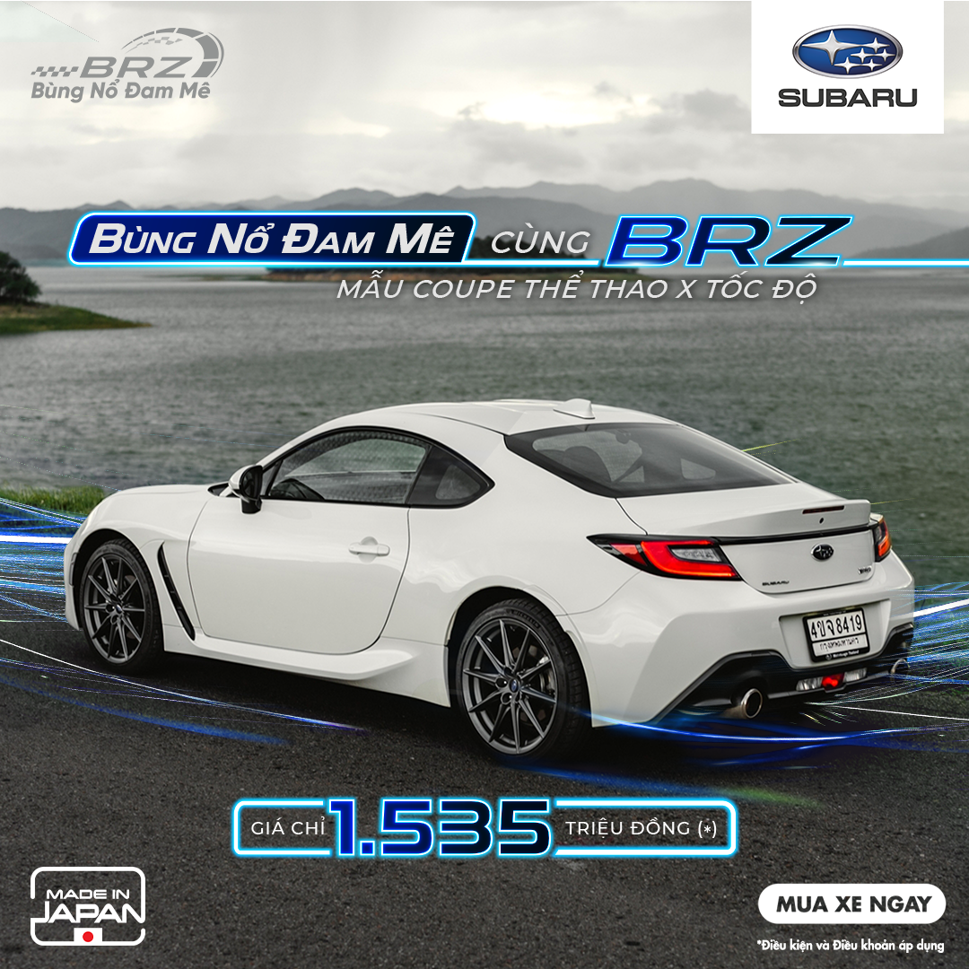 CHƯƠNG TRÌNH KHUYẾN MÃI SUBARU BRZ THÁNG 2/2025